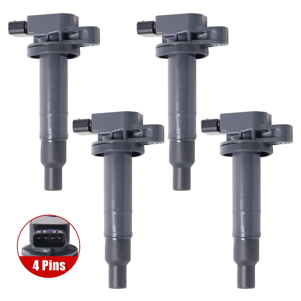Set of 4 Ignition Coil for Toyota Yaris Echo Scion XB 1.5L 01-10 UF316