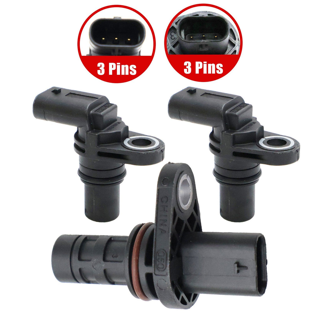 2x Camshaft & 1x Crankshaft Position Sensor for Audi A4 A5 A6 TT Quattro allroad