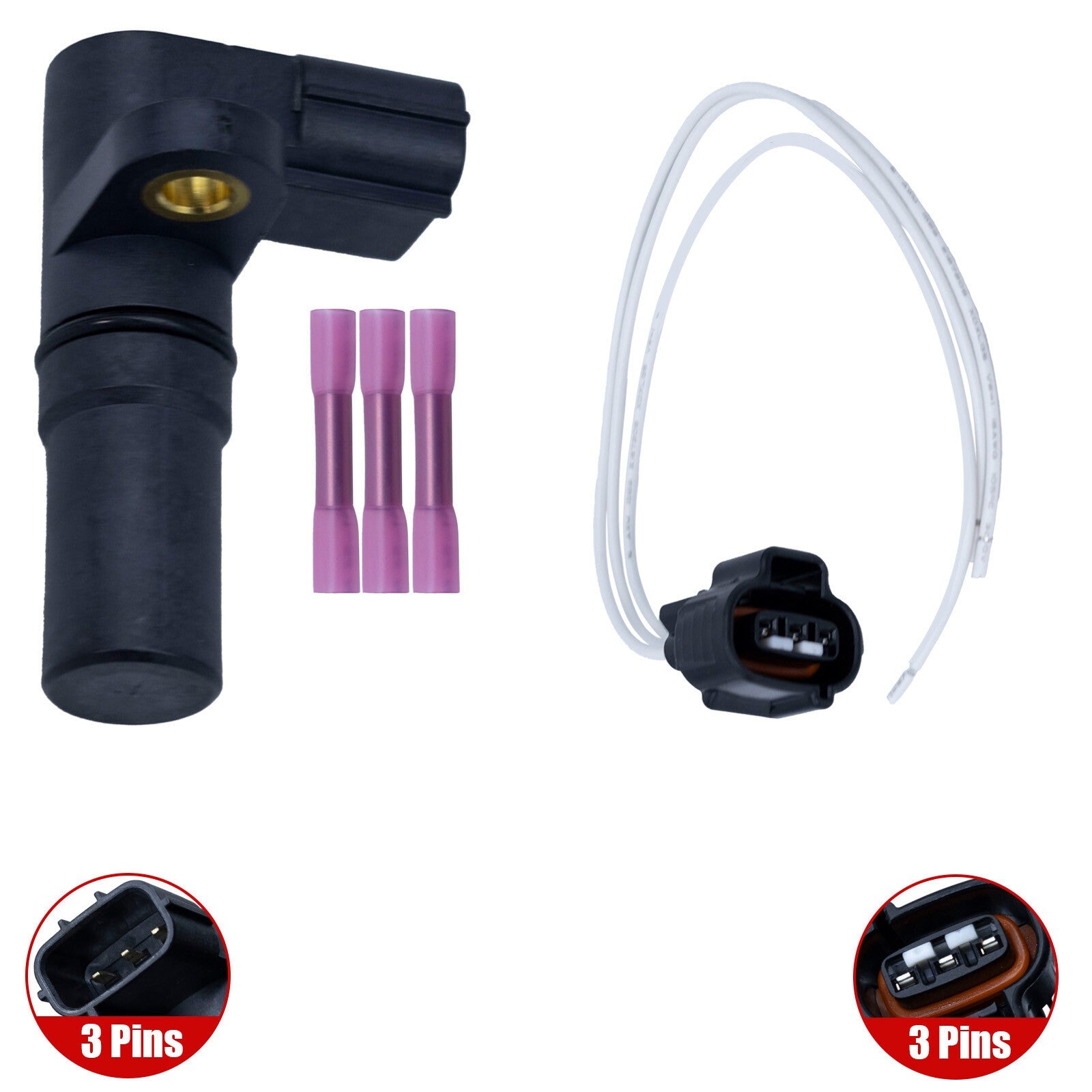 Trans Input Vehicle Speed Sensor & Connector Fits For Acura Honda 2001-2011
