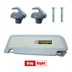 For Honda Civic 2.0L 1.8L 2006-2008 Light Gray Sun Visor W/Clip Passenger Side