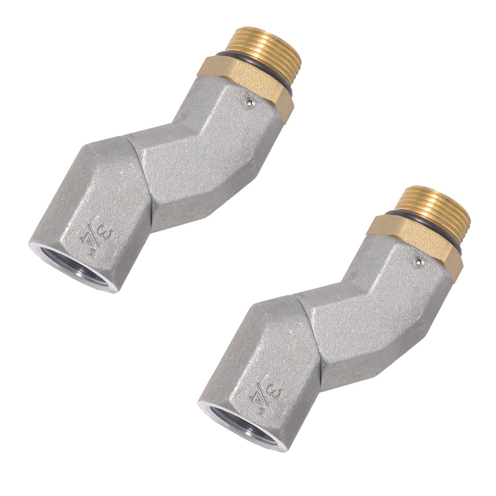 For Fuel Swivel Fuel Transfer Hose 2Pcs 3/4" Fuel Hose 360° Rotating Connector
