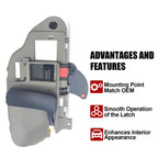 Door Handle Inside Interior Gray Driver Left LH for Chevy GMC Tahoe Suburban