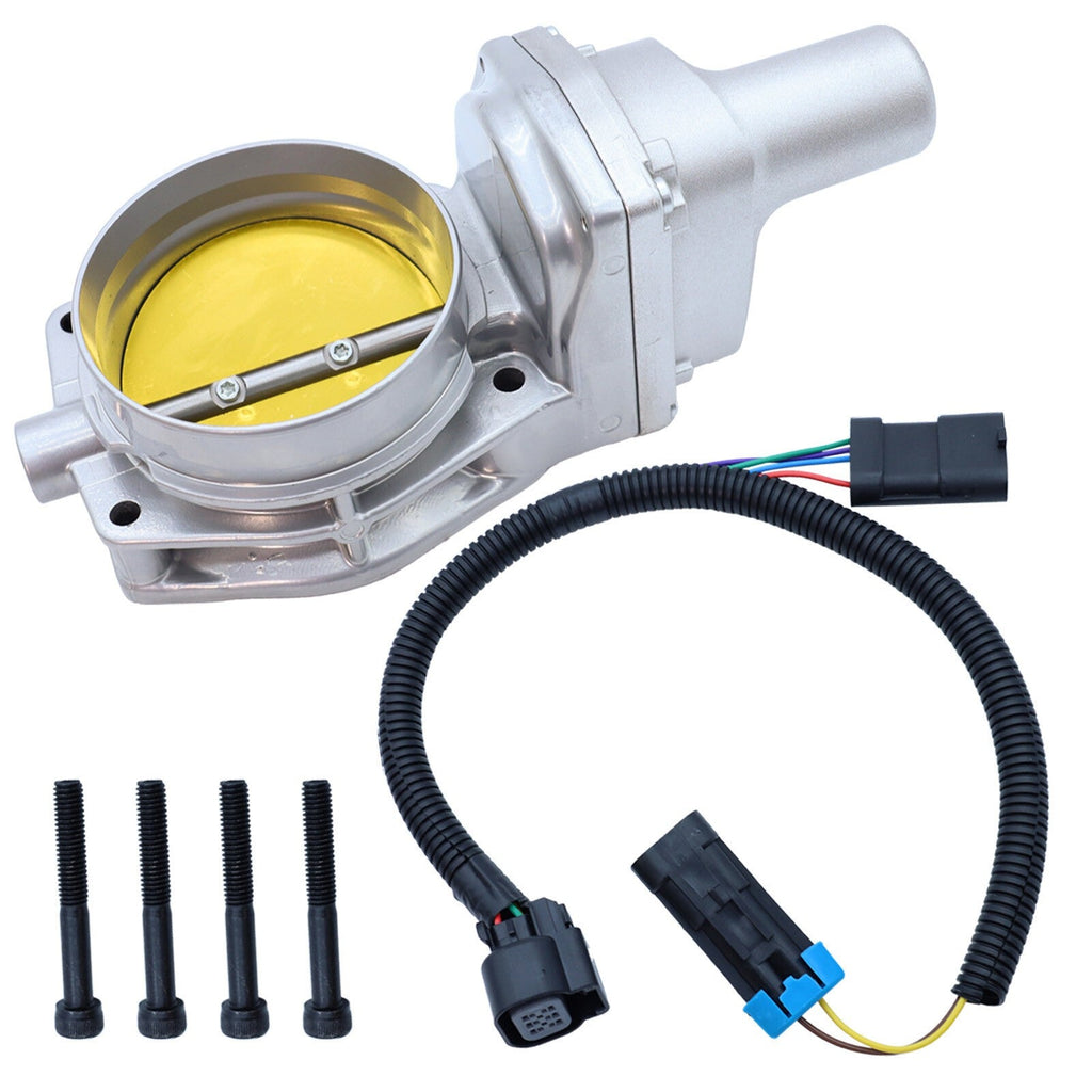 Throttle Body 92mm 12605109 Silver For LS3 LS7 L99 Camaro Corvette Chevrolet