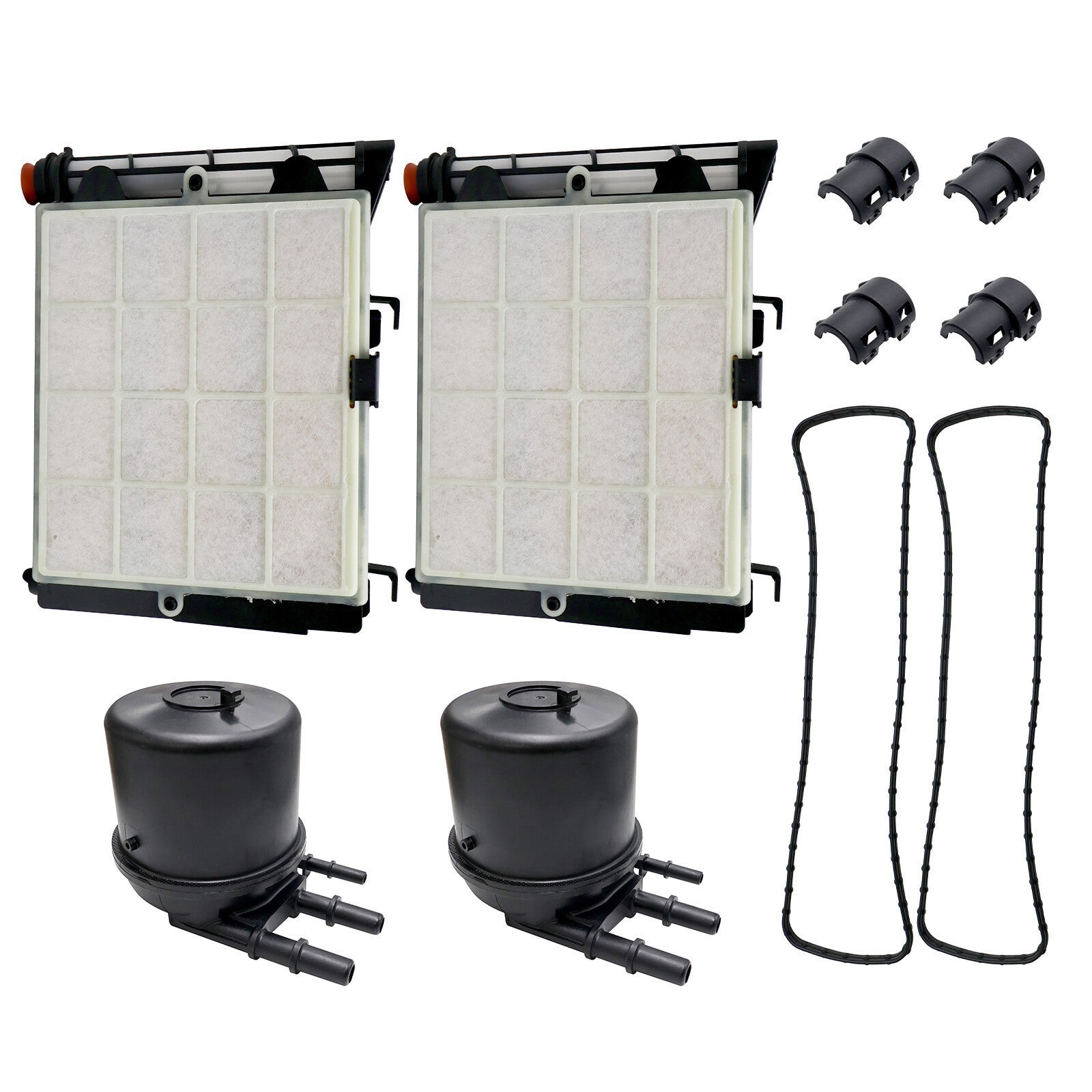2x Diesel Fuel Filter Kit FD4625 New For 2017-2020 Ford F-250 F-350 6.7L
