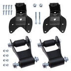 Rear L&R Leaf Spring Shackle Bracket Hanger Kit for 80-97 Ford F150 F250 F350