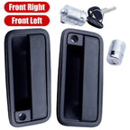 For Chevrolet GMC C3500 K3500 88-94 Front Exterior Door Handle w/ Lock Cylinder