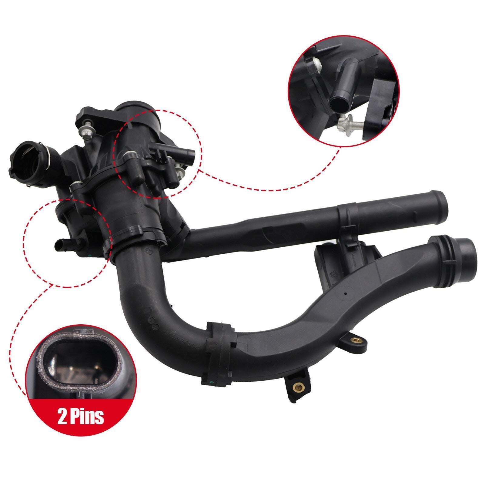 For Mercedes-Benz C350e SLC200 2.0L 2742003100 Engine Coolant Thermostat