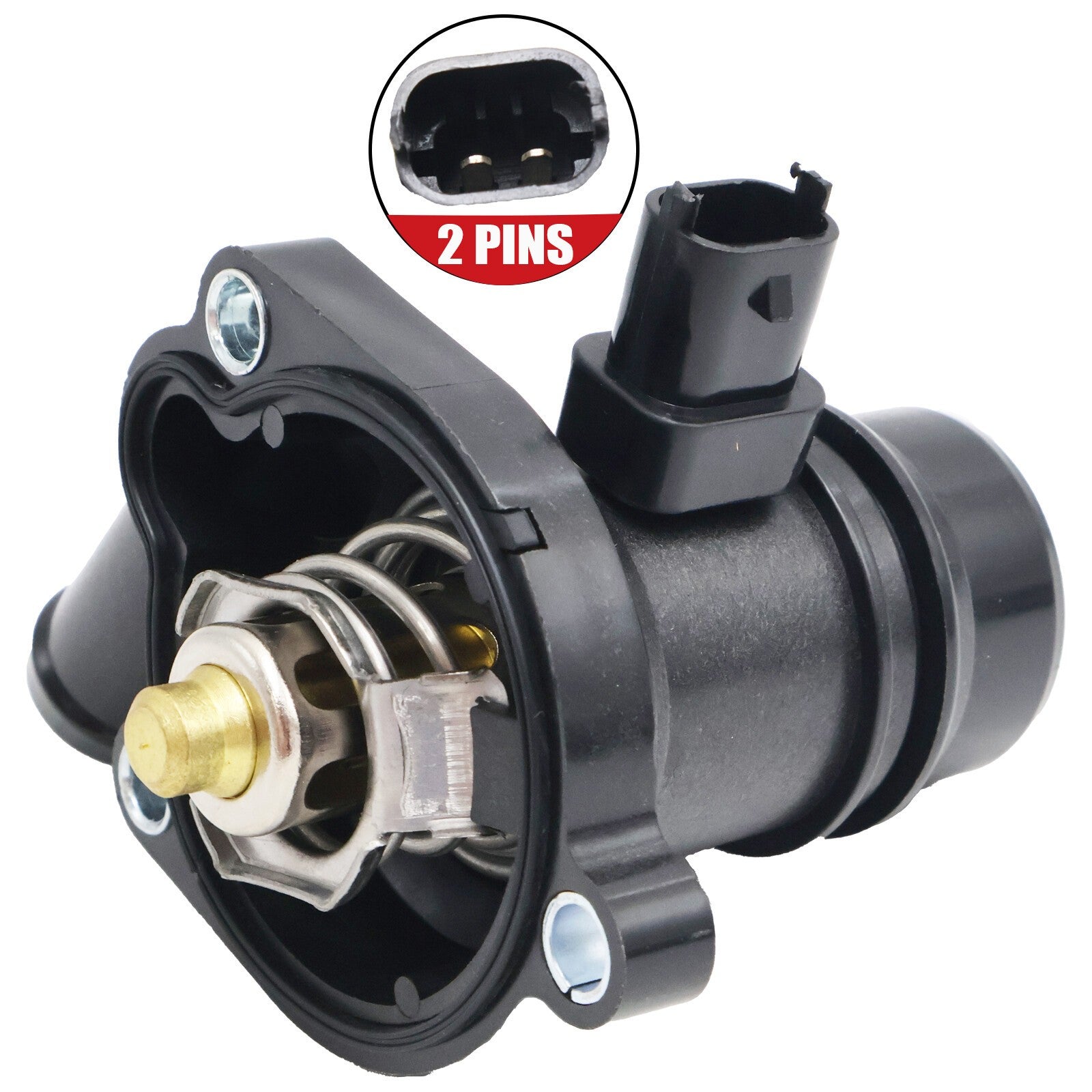 55565336 For 12-19 Buick Chevy Cruze Sonic Coolant Thermostat Assembly w/Sensor