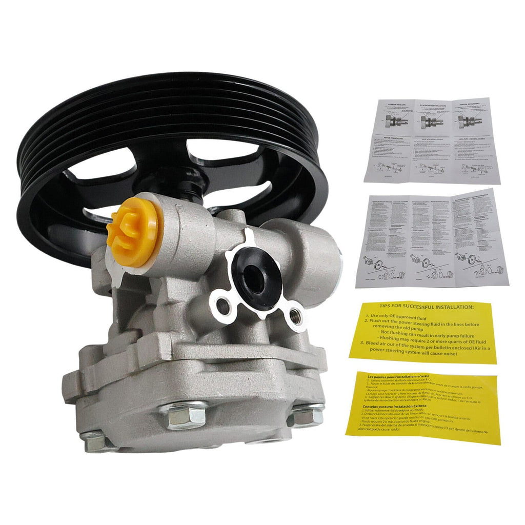 Power Steering Pump with Pulley For INFINITI NISSAN 3.5L 2003-2007 49110AM600