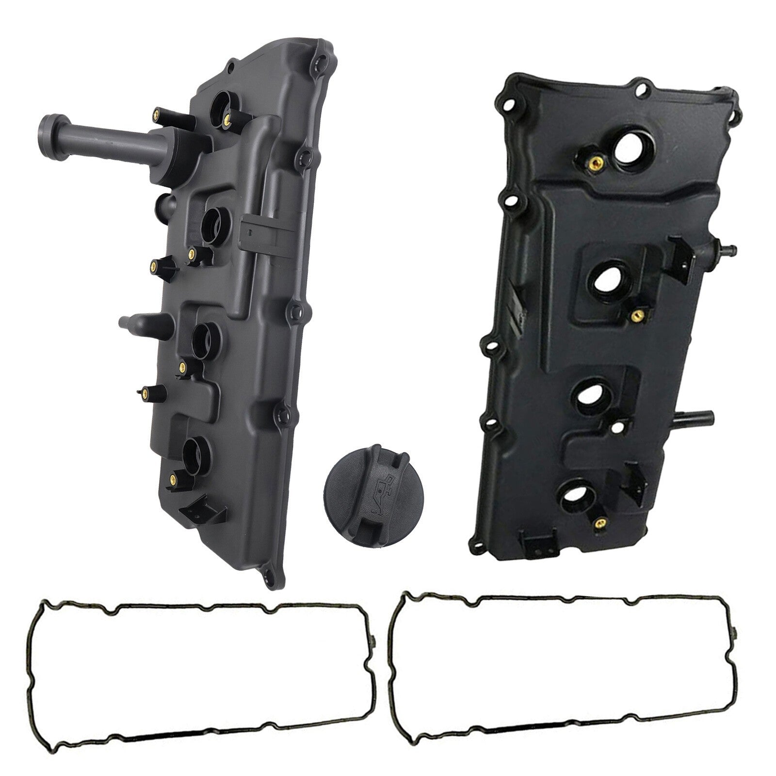 New 2x Valve Cover W/Gaskets/ Cap Left & Right For Infiniti QX56 Nissan Titan