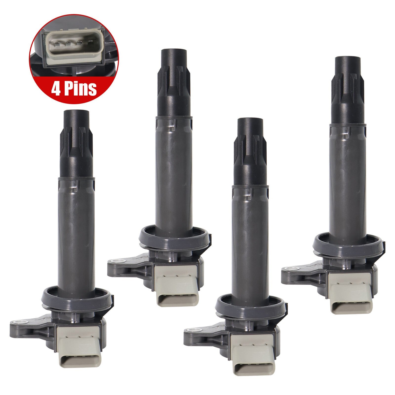 4X Ignition Coil For 2007-2015 Toyota Avanza 1.5L l4 UF772 19070B1020 19070BZ031