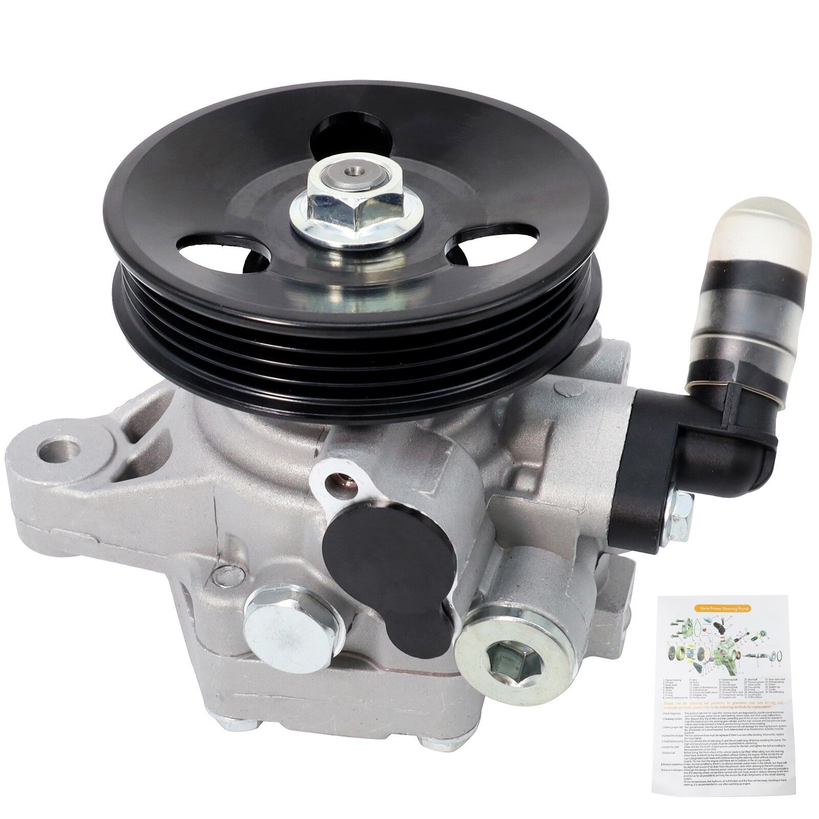 Power Steering Pump 21-5267 w/Pulley for 2001-05 Acura EL Honda Civic 1.7L