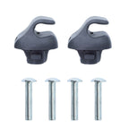 1 PAIR Gray Sun Visors Left & Right Side Replacement for 2006-2011 Honda Civic