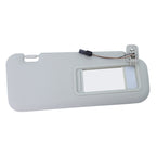2PS Left & Right Side Gray Sun Visor with Light & Clip For 2010-2013 Mazda 3