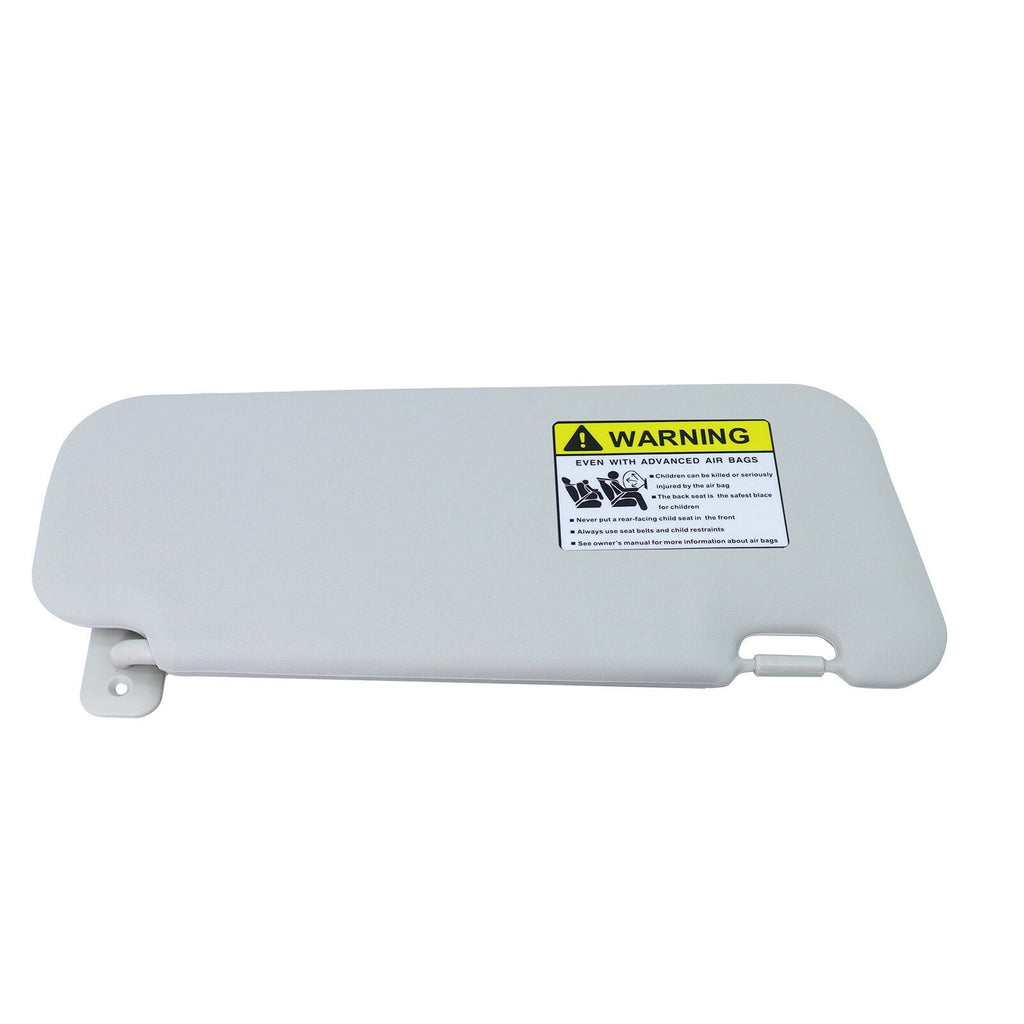 2PS Left & Right Side Gray Sun Visor with Light & Clip For 2010-2013 Mazda 3