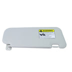 2PS Left & Right Side Gray Sun Visor with Light & Clip For 2010-2013 Mazda 3