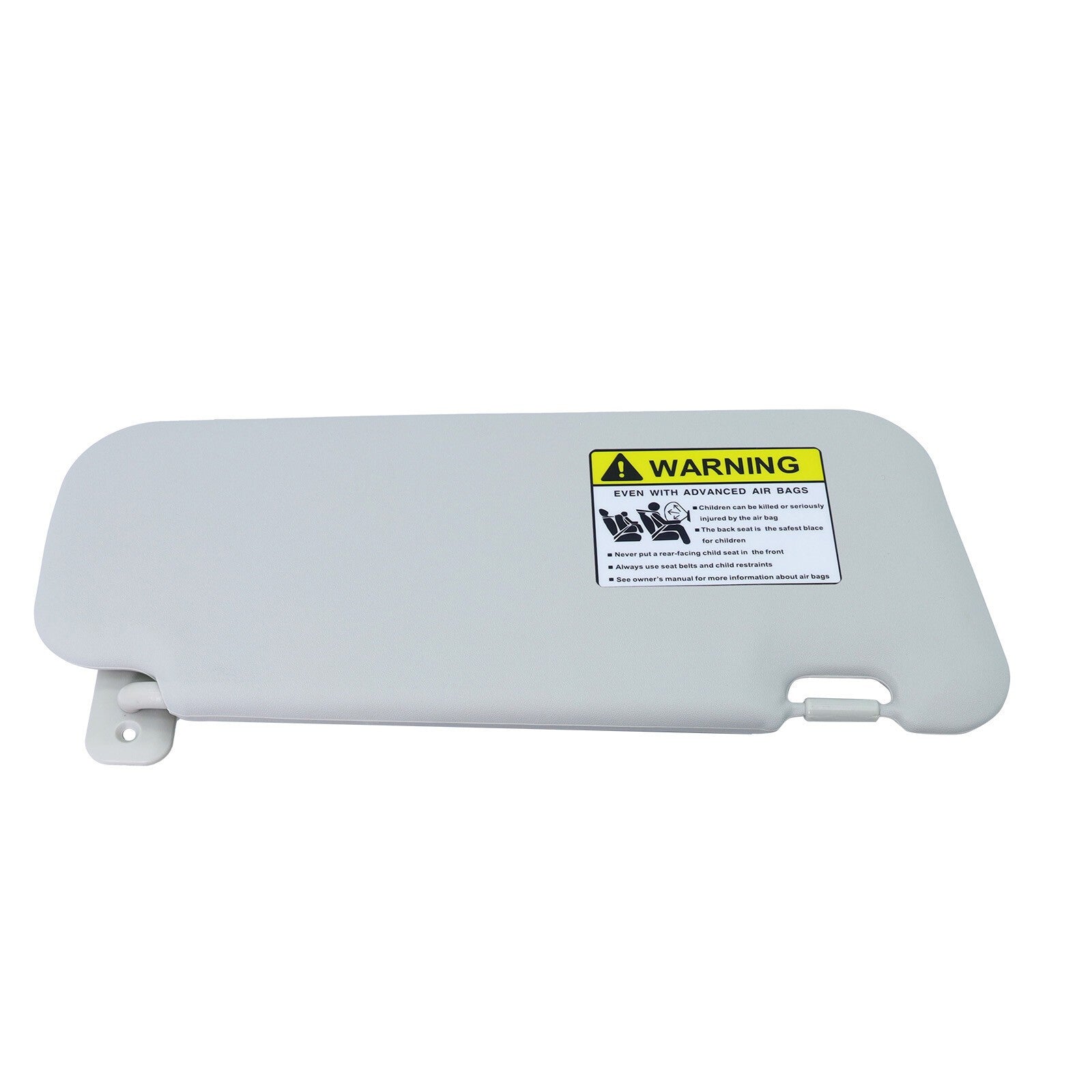 2PS Left & Right Side Gray Sun Visor with Light & Clip For 2010-2013 Mazda 3