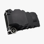 Black LS RetroFit Aluminum Rear Sump Oil Pan With Turbo Drains W/Added Clearance
