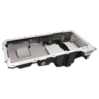 Black LS RetroFit Aluminum Rear Sump Oil Pan With Turbo Drains W/Added Clearance