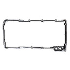 Black LS RetroFit Aluminum Rear Sump Oil Pan With Turbo Drains W/Added Clearance