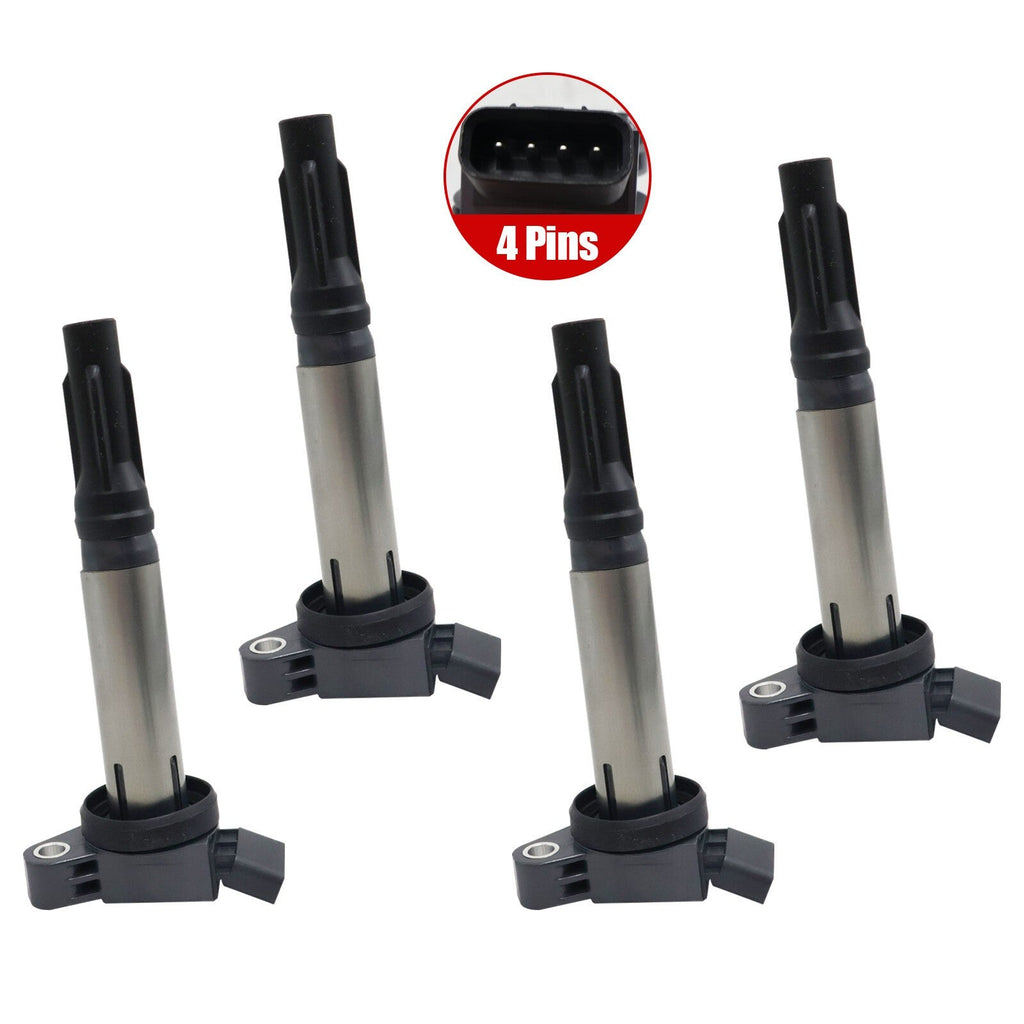 For 05-19 Toyota Camry Corolla Lexus Rc300 Rx450h UF487 New 4Pcs Ignition Coils
