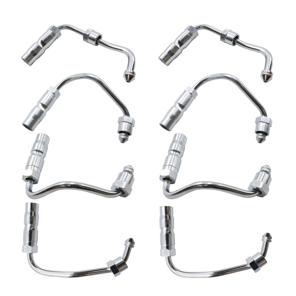 8Pcs Fuel Injector Lines Stainless Steel 97188723 for 01-04 Chevy GMC Sierra V8