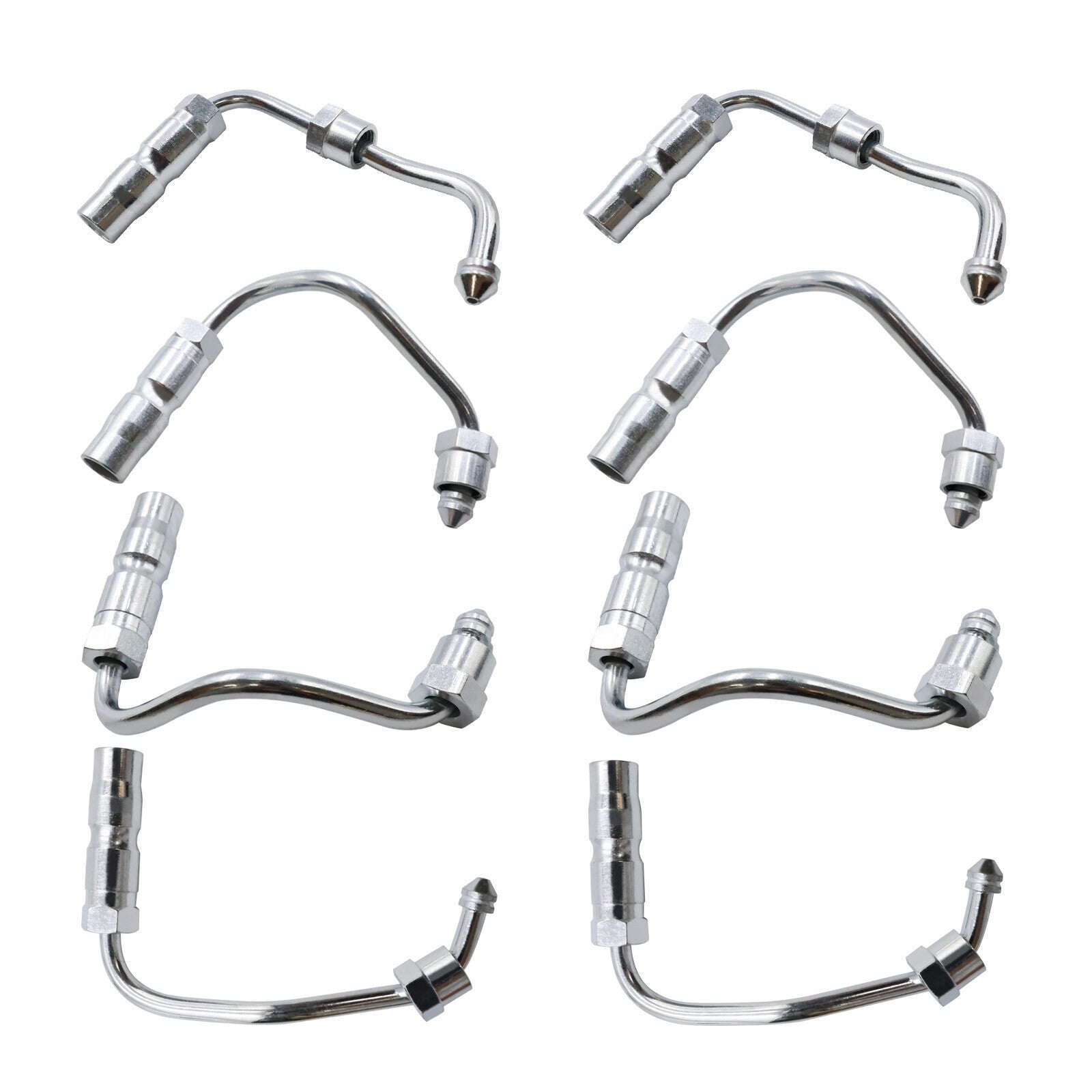 8Pcs Fuel Injector Lines Stainless Steel 97188723 for 01-04 Chevy GMC Sierra V8