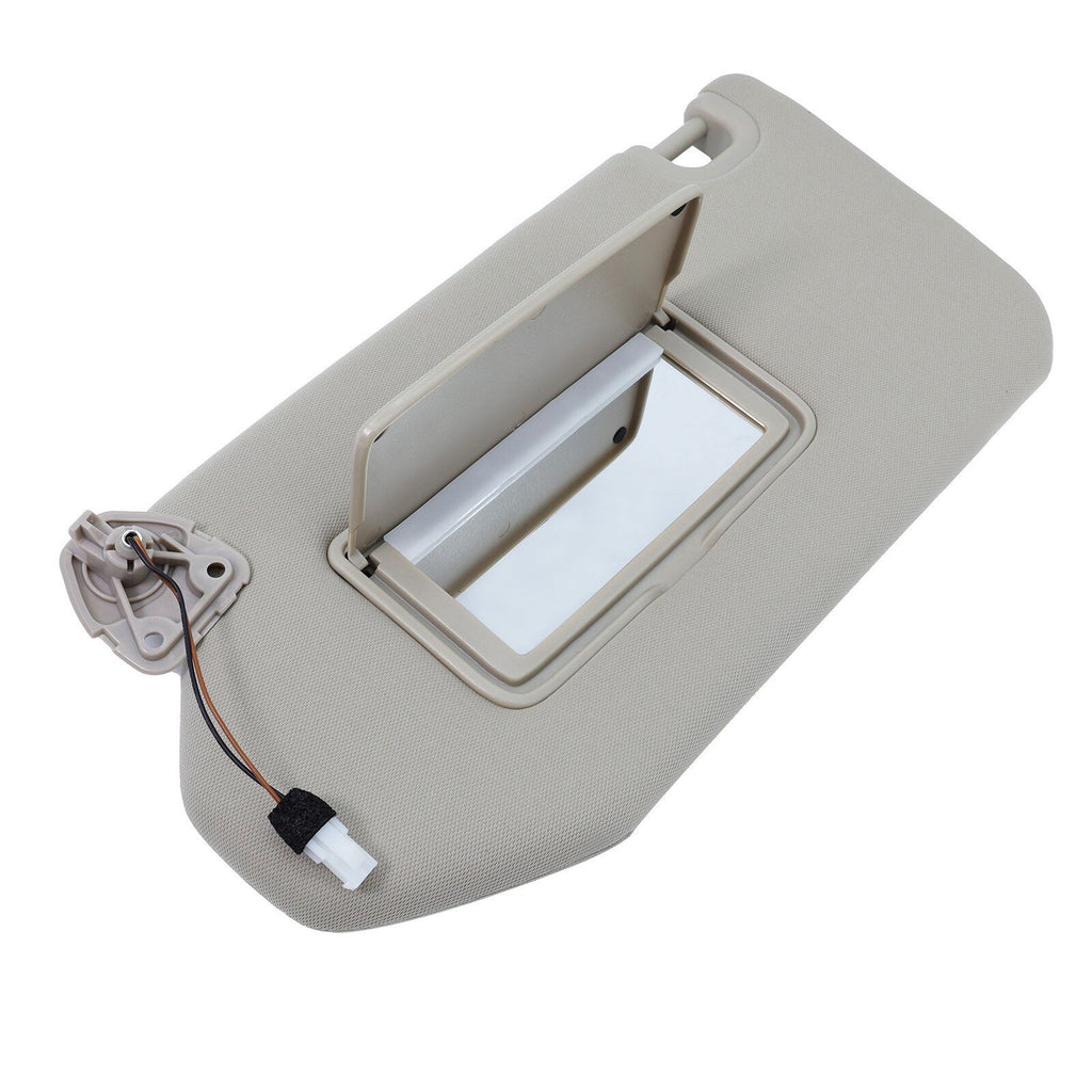Left Driver Beige Sun Visor w/Lights For Nissan Pathfinder 2013-2019 96401-9PB0A