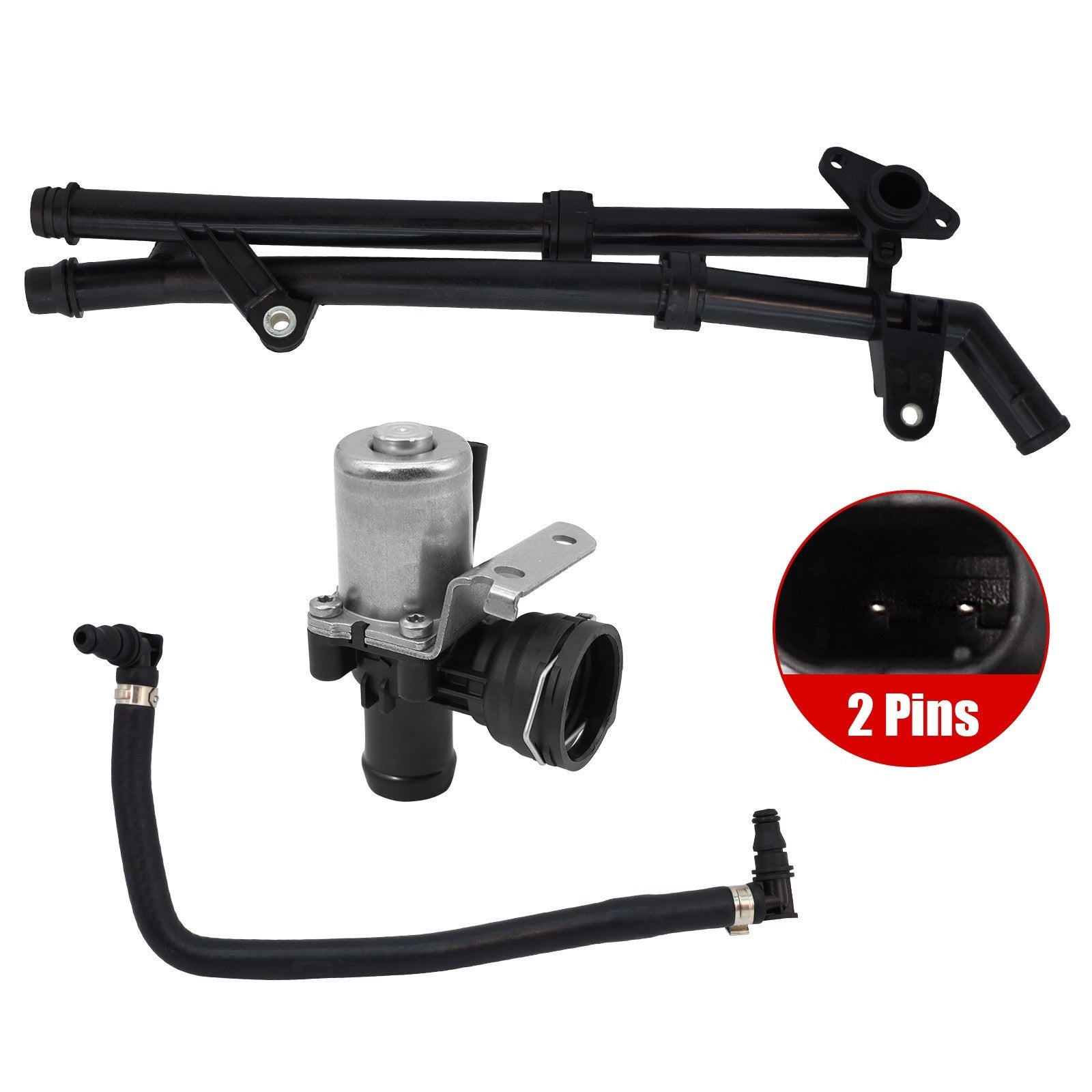 1 Reservoir Hose&1 Water Pump&Water Pump-Cooling Pipe For Mercedes-Benz C250