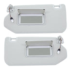 Pair LH+RH Sun Visor Gray For  Nissan Pathfinder 2014-19 Infiniti QX60 W/Lamp