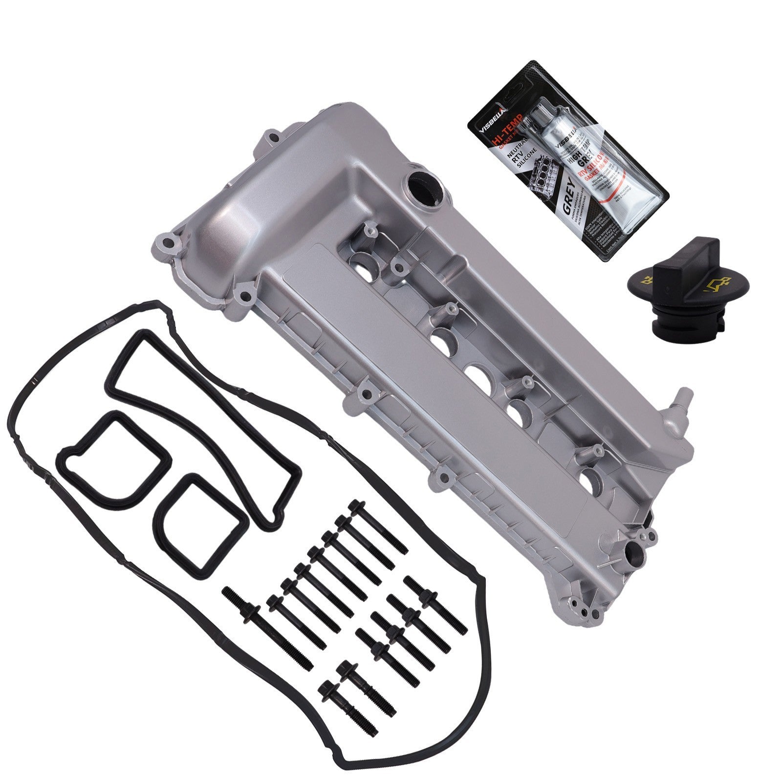 Aluminum Valve Cover Gasket Bolt Cap for 05-13 Ford Escape Focus Mercury Mariner