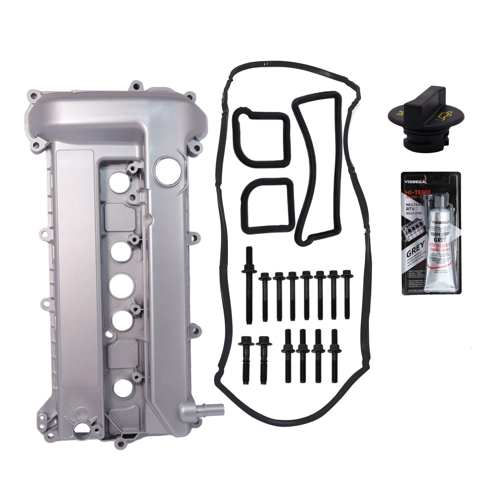 Aluminum Valve Cover Gasket Bolt Cap for 05-13 Ford Escape Focus Mercury Mariner