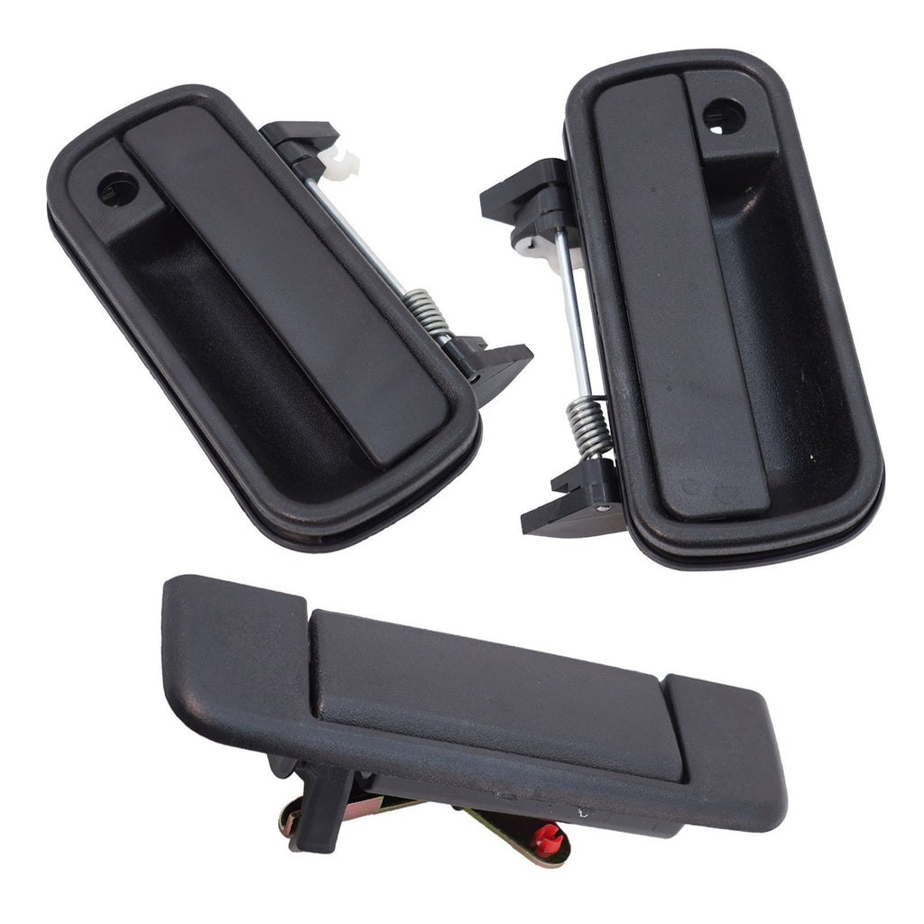 Front Exterior Door Handle Set of 3 For 1989-1995 Toyota Pickup DLX 2-Door