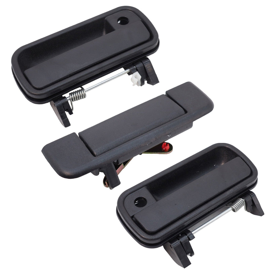 Front Exterior Door Handle Set of 3 For 1989-1995 Toyota Pickup DLX 2-Door