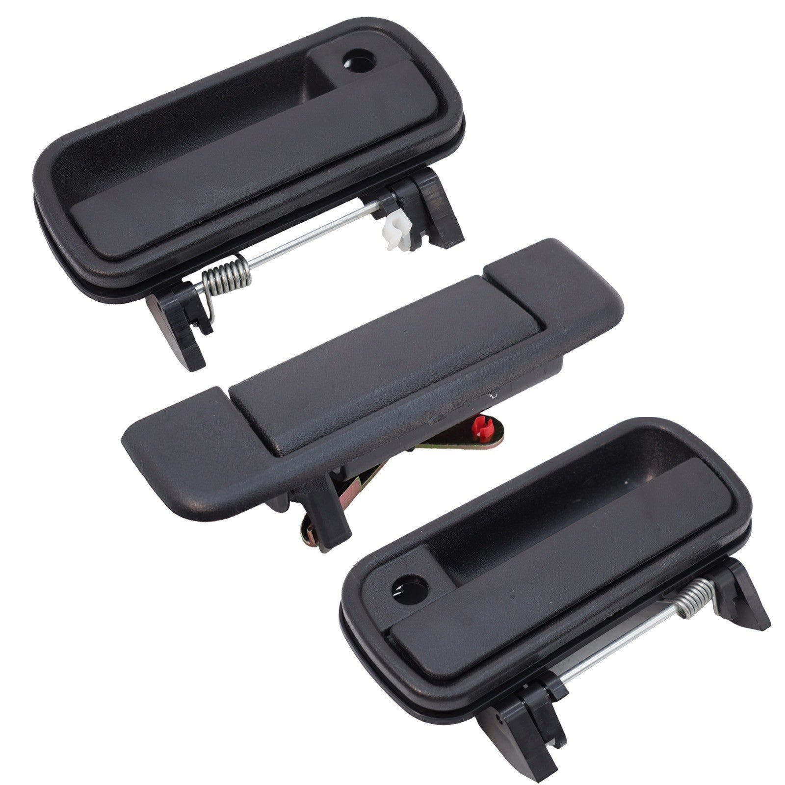 Front Exterior Door Handle Set of 3 For 1989-1995 Toyota Pickup DLX 2-Door
