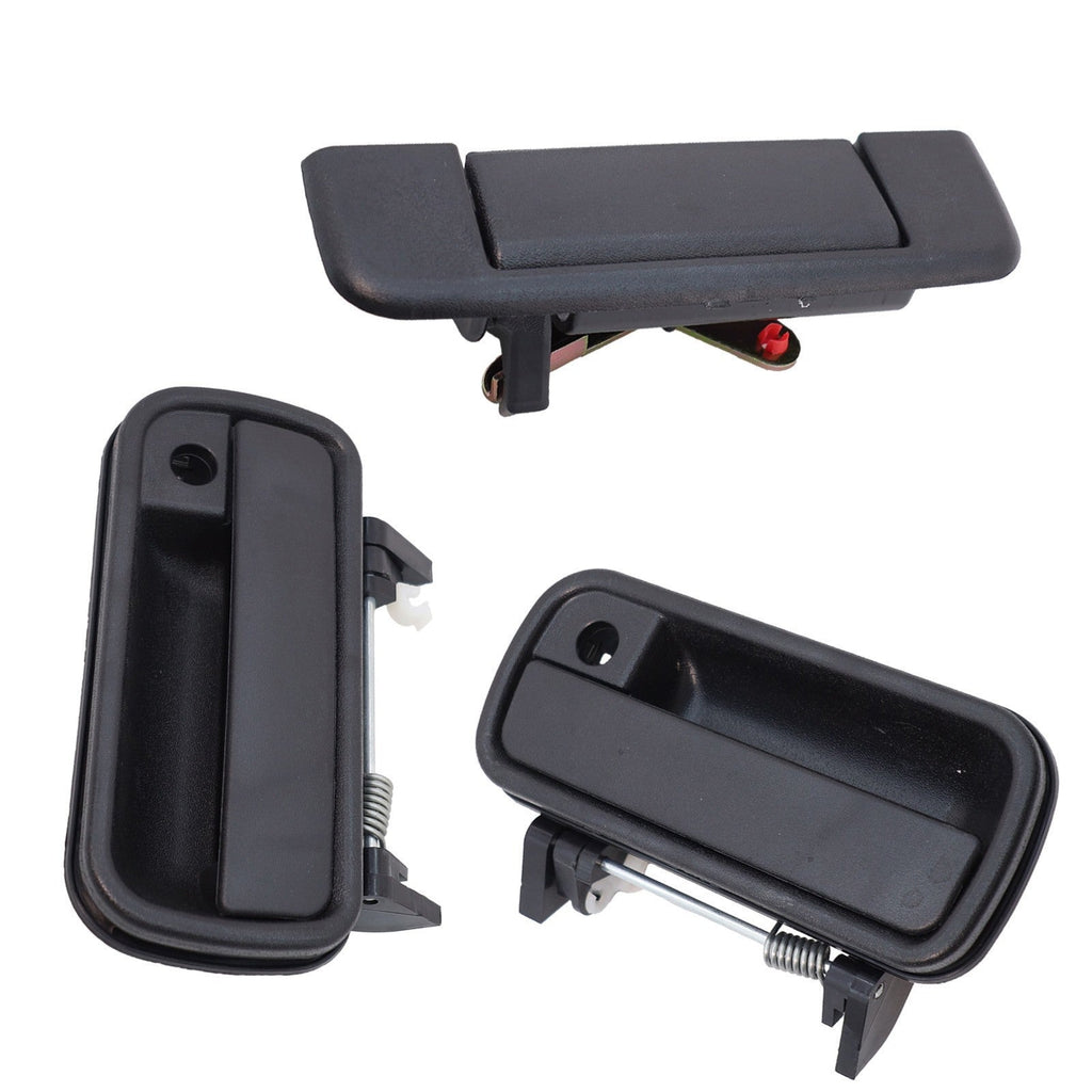 Front Exterior Door Handle Set of 3 For 1989-1995 Toyota Pickup DLX 2-Door