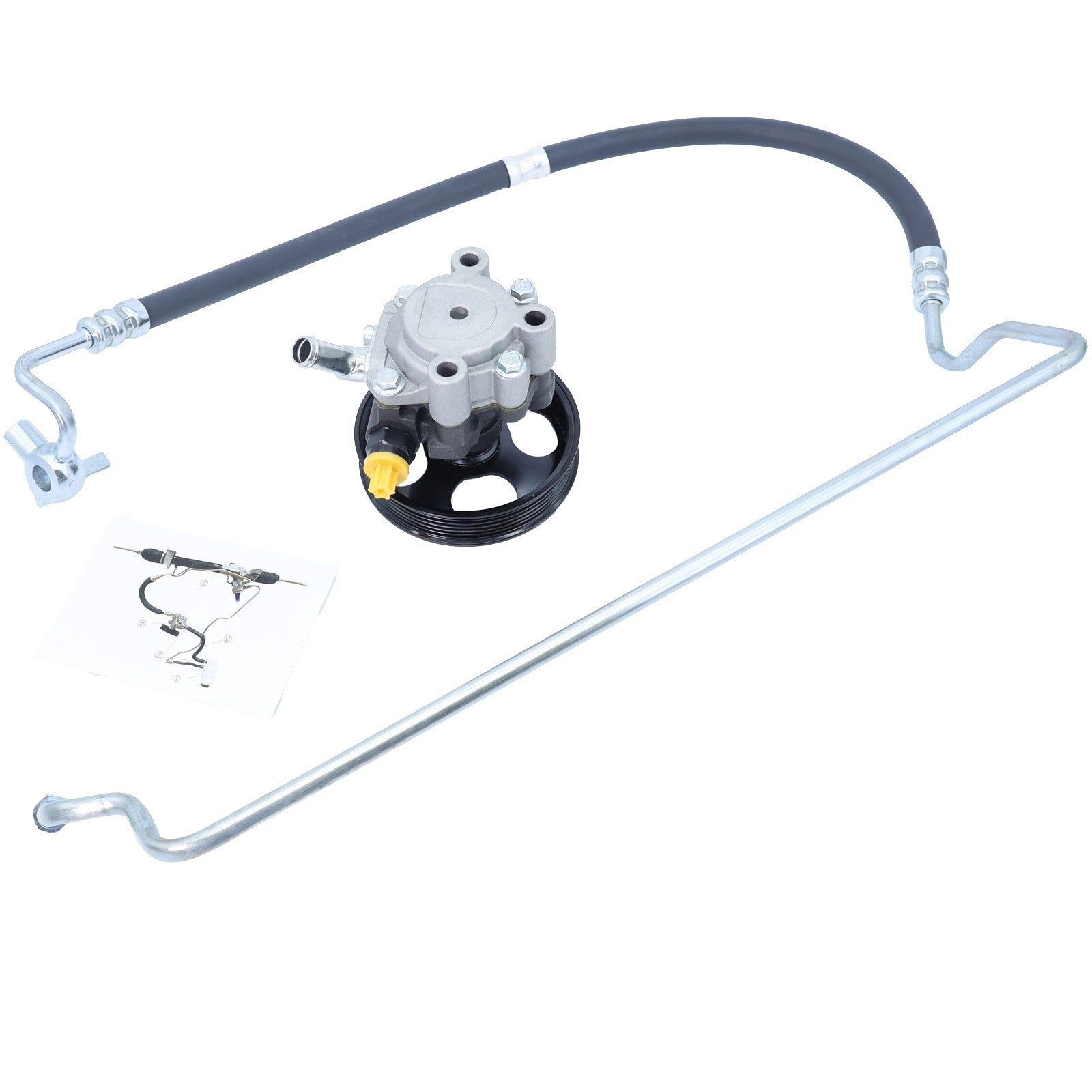 Power Steering Pump &Pressure Line For Toyota 00-06 Tundra 01-07 Sequoia 4.7L V8
