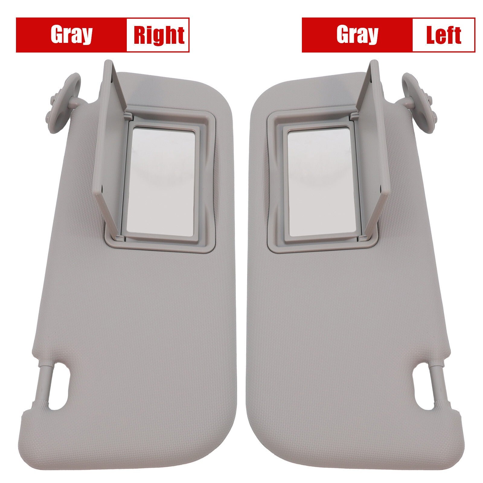 New Fits Toyota Corolla E160/E170 14-17 Gray LH+RH Sun Visor Panel&Makeup Mirror