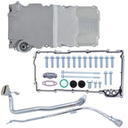 For LS Retro-Fit Aluminum Rear Sump Oil Pan 302-3 W/Up Stainless Oil Dipstick