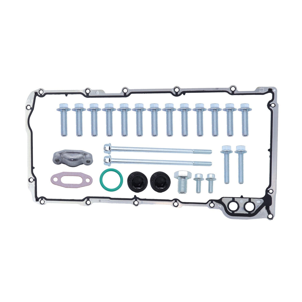 For LS Retro-Fit Aluminum Rear Sump Oil Pan 302-3 W/Up Stainless Oil Dipstick
