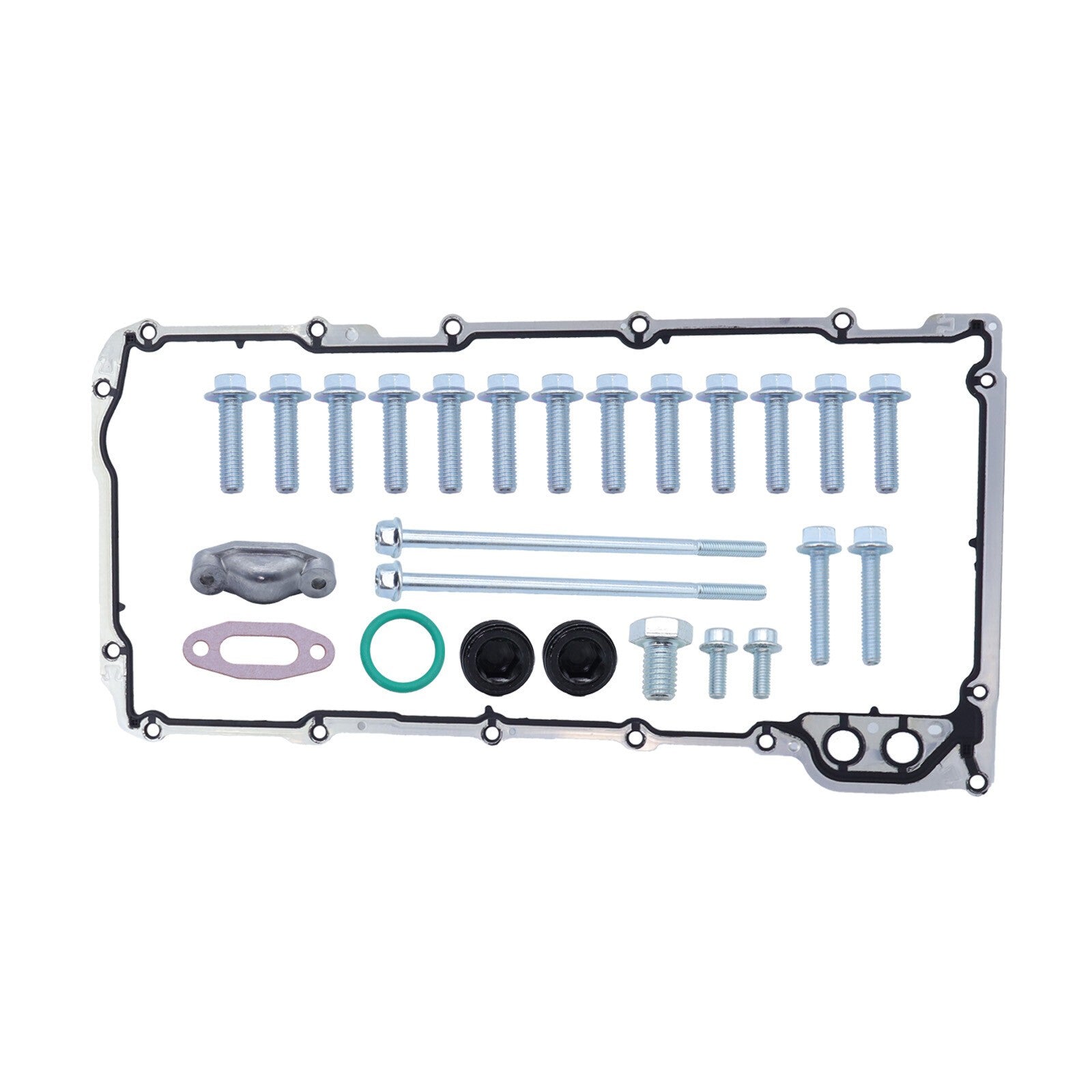 For LS Retro-Fit Aluminum Rear Sump Oil Pan 302-3 W/Up Stainless Oil Dipstick