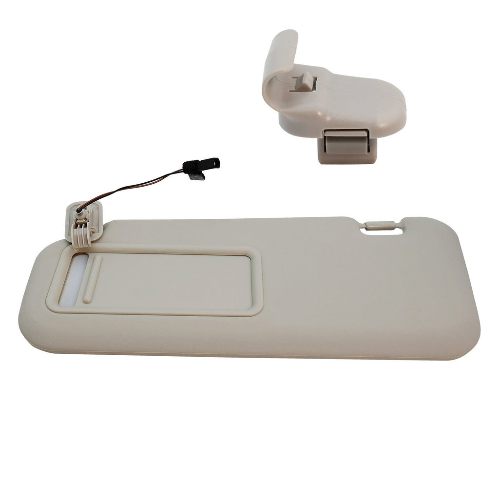 Left Driver Side Gray Sun Visor w/Light&Clip BBM2-69-320C-75 For 2010-13 Mazda 3