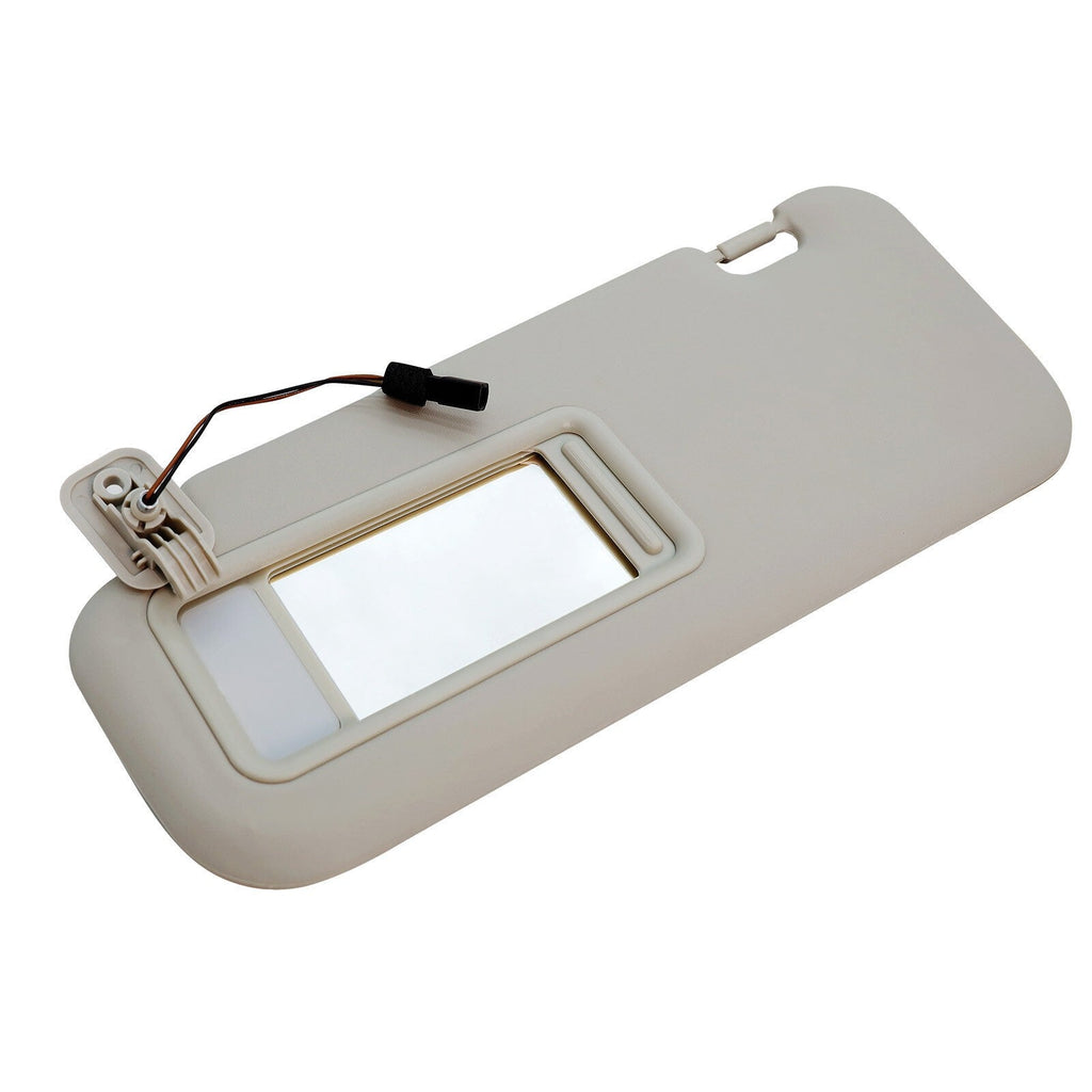 Left Driver Side Gray Sun Visor w/Light&Clip BBM2-69-320C-75 For 2010-13 Mazda 3