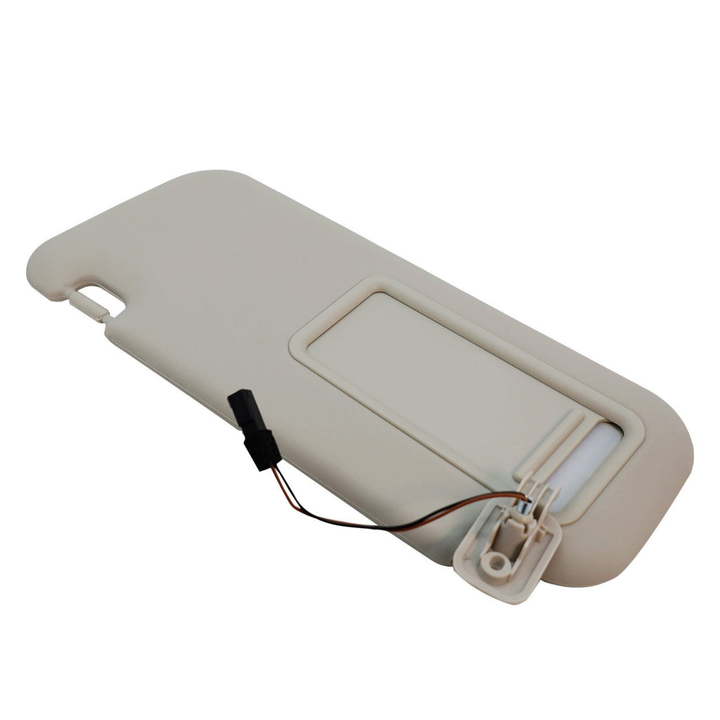Left Driver Side Gray Sun Visor w/Light&Clip BBM2-69-320C-75 For 2010-13 Mazda 3