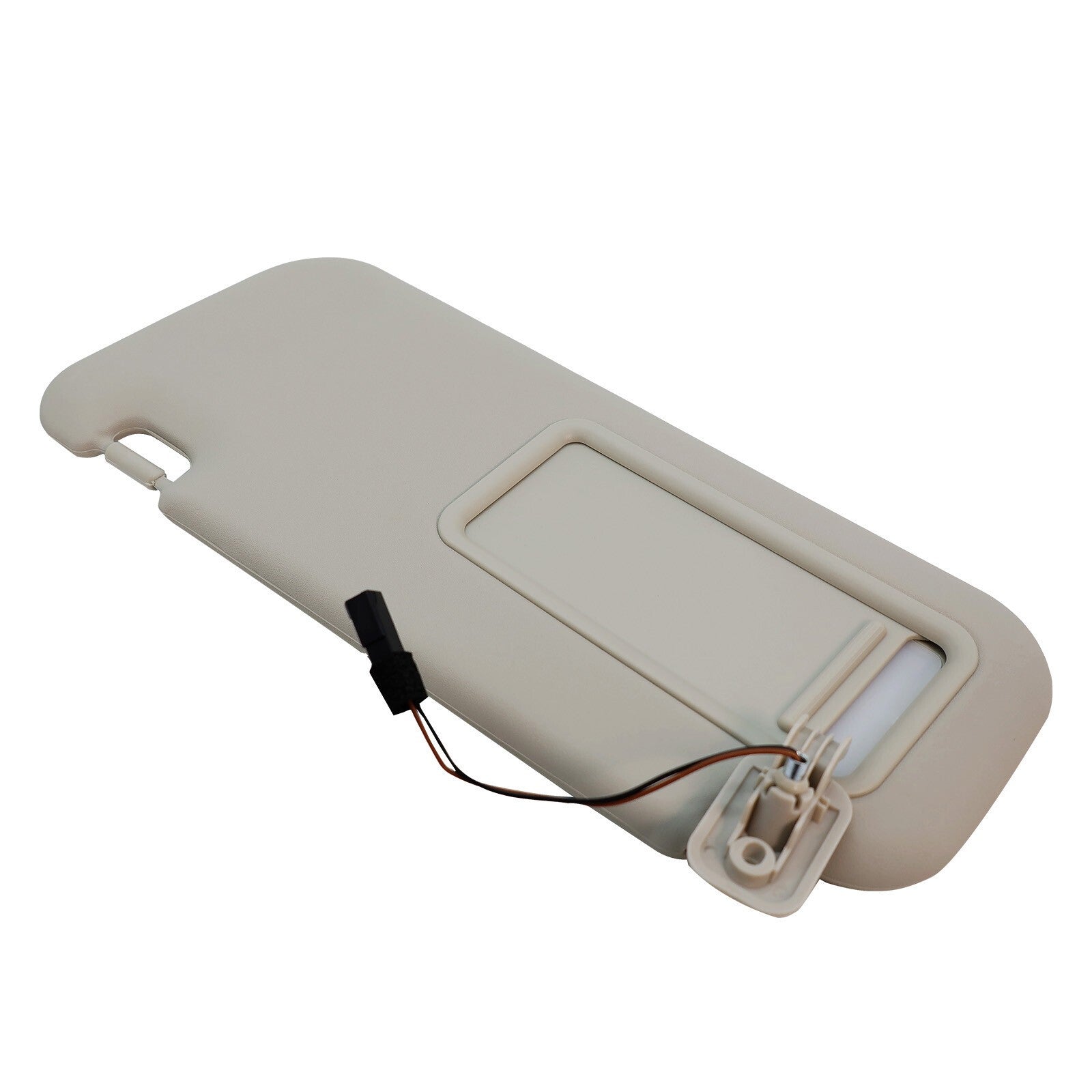 Left Driver Side Gray Sun Visor w/Light&Clip BBM2-69-320C-75 For 2010-13 Mazda 3