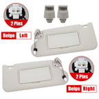 For Nissan Altima 2013-2018 Beige right & left Sun Visor w/ Lights 96400-3TA2A