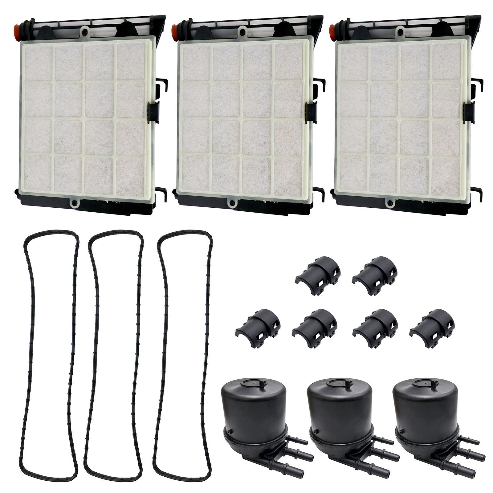 3x Diesel Fuel Filter Kit FD4625 New For 2017-2020 Ford F-250 F-350 6.7L