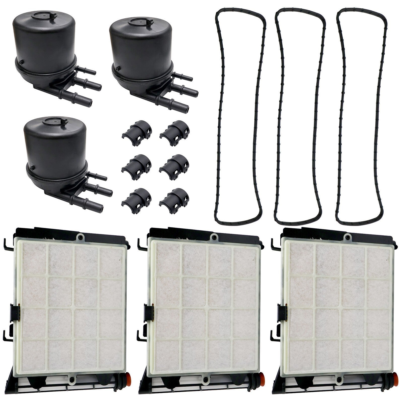 3x Diesel Fuel Filter Kit FD4625 New For 2017-2020 Ford F-250 F-350 6.7L