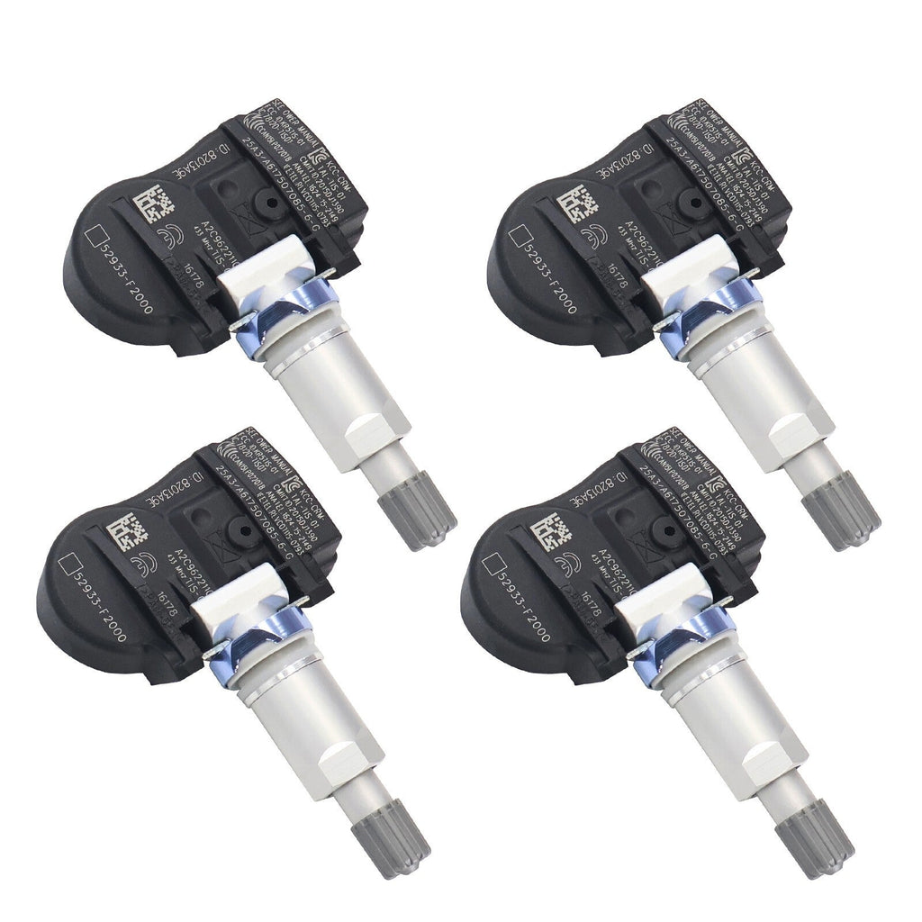 4Pcs Tire Pressure Monitor Sensor for Hyundai IONIQ SANTA KIA NIRO 52933F2000