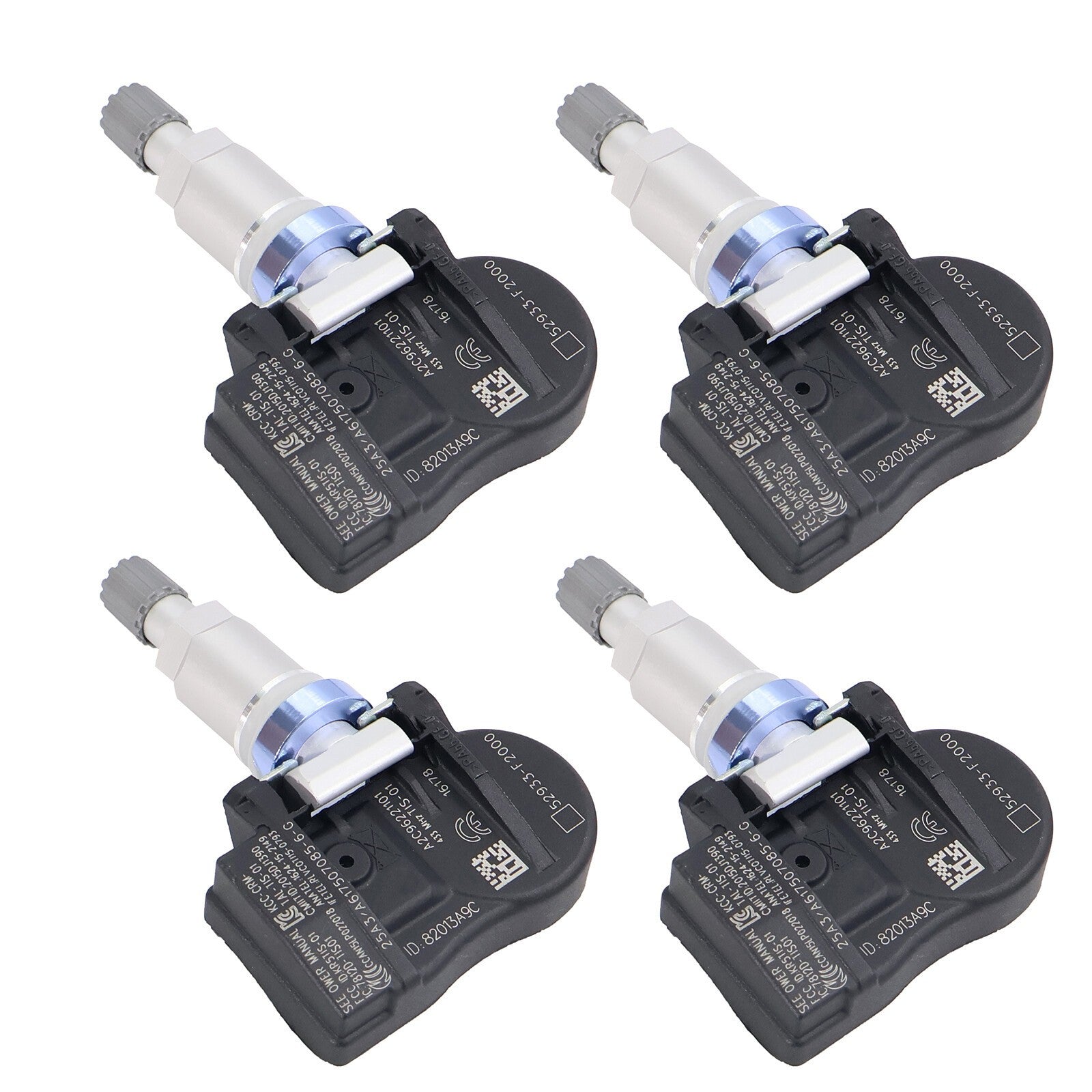 4Pcs Tire Pressure Monitor Sensor for Hyundai IONIQ SANTA KIA NIRO 52933F2000